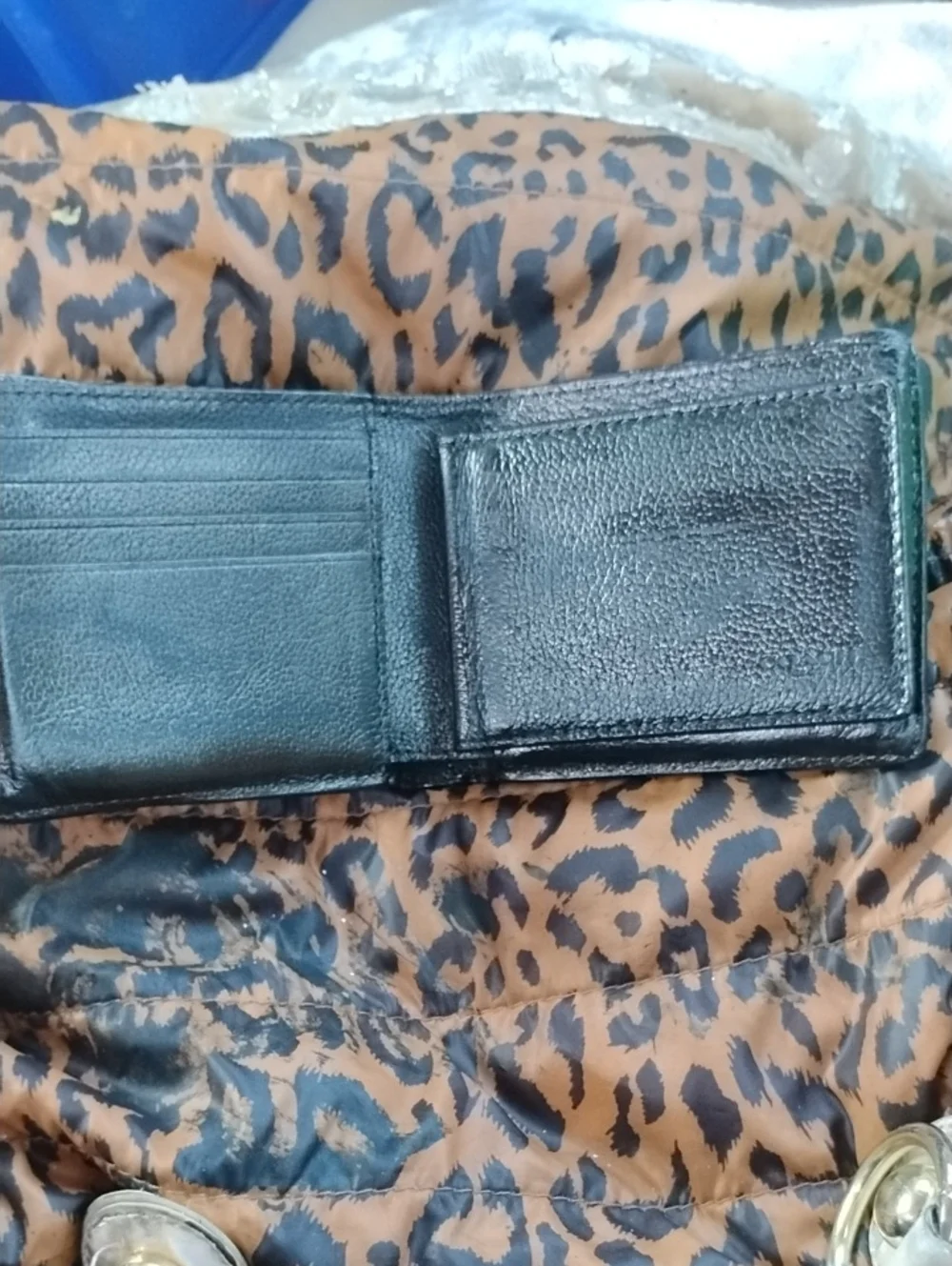 Coach Men's Teal Leather Bifold Wallet
